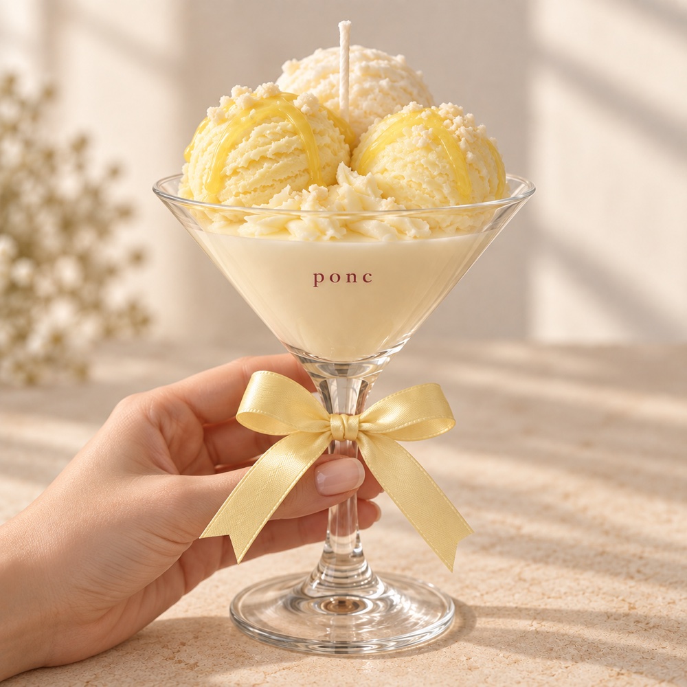 Limonlu Cheesecake Dondurma Ponc · Elde görünüm