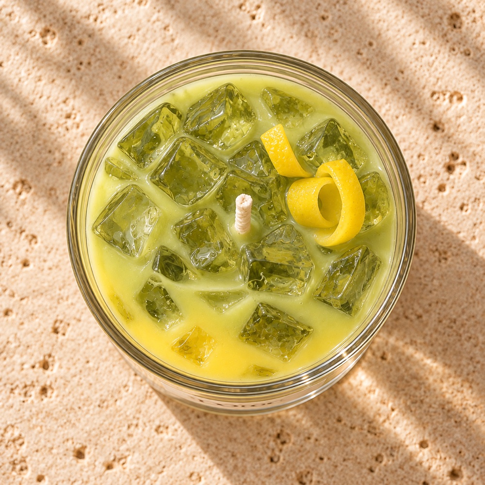 Limonlu Matcha Ponc · Üstten görünüm