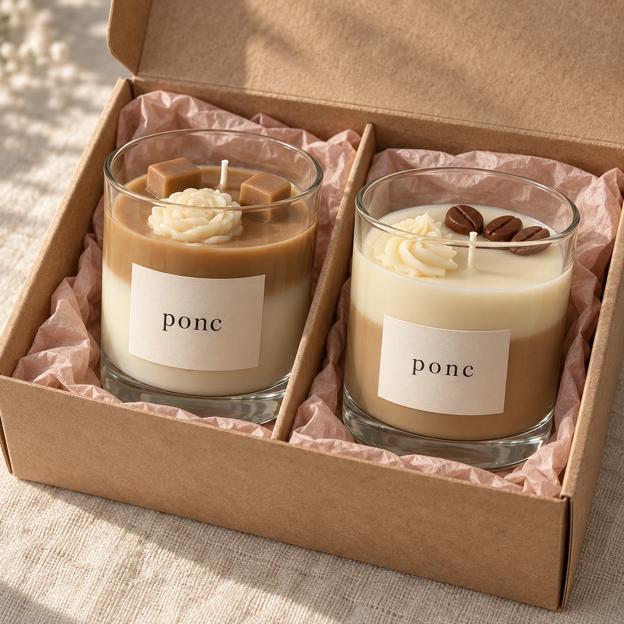 Karamel & Latte İkilisi · Kutu görünümü