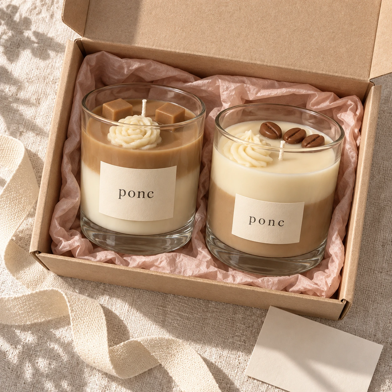 Karamel & Latte İkilisi · Üstten görünüm