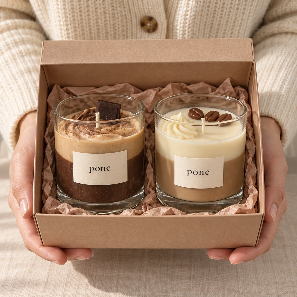 Mocha & Latte İkilisi · Elde boyut