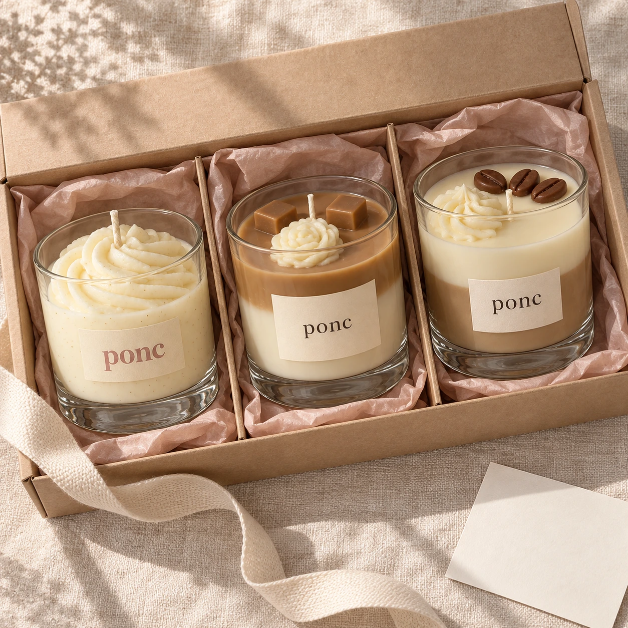 Vanilya & Karamel & Latte Üçlüsü · Üstten görünüm