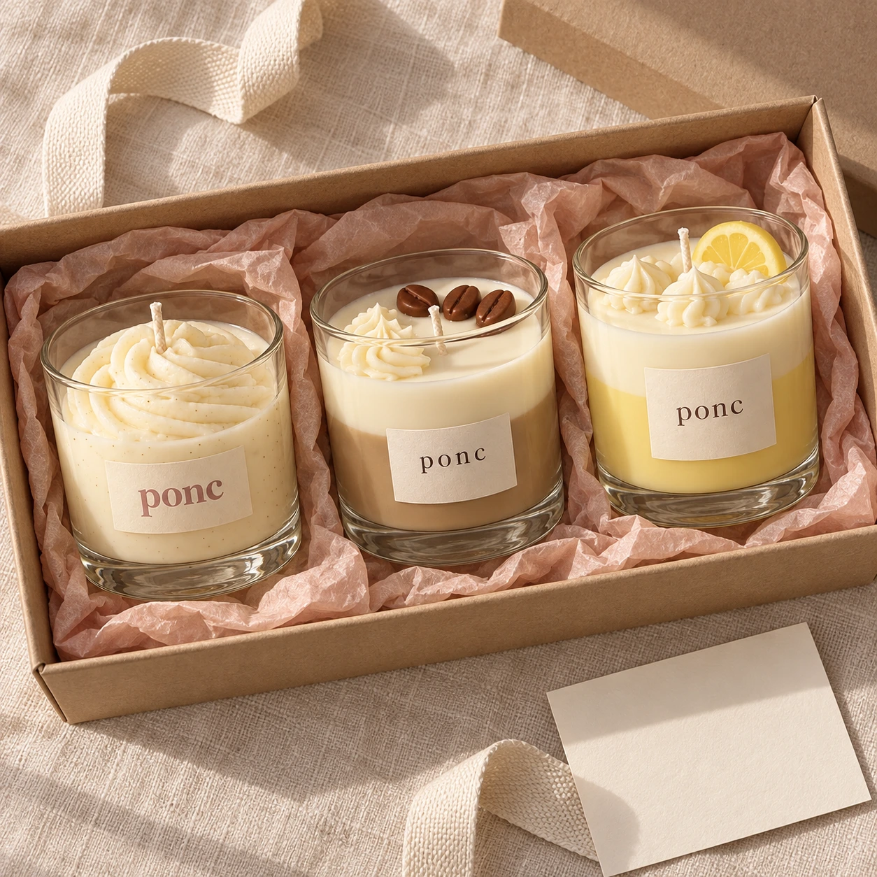 Vanilya & Latte & Limon Üçlüsü · Üstten görünüm