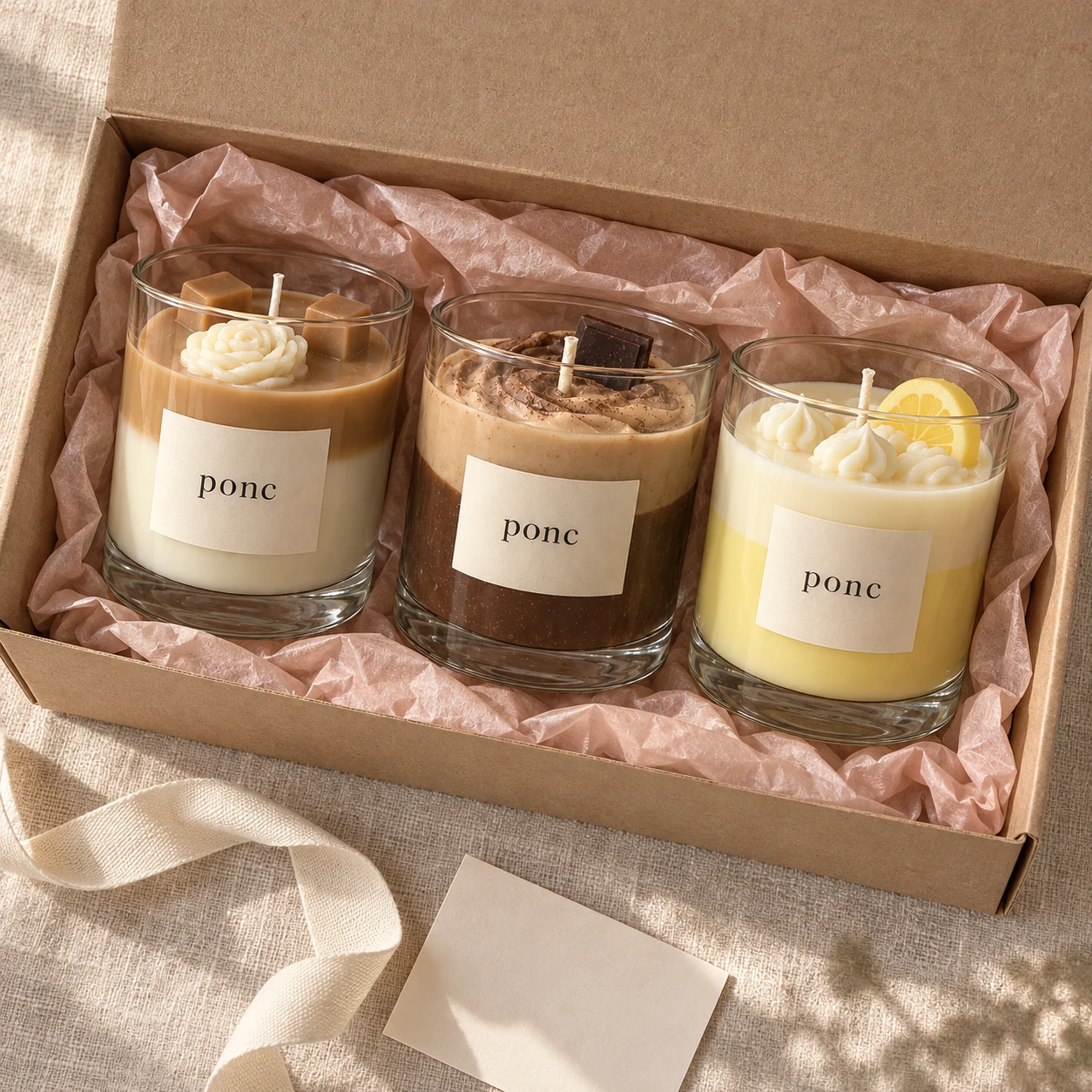 Karamel & Mocha & Limon Üçlüsü · Üstten görünüm