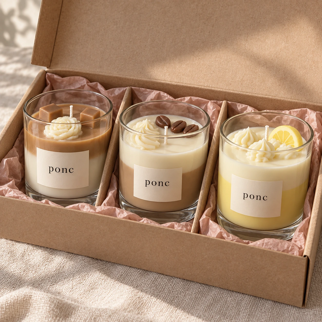 Karamel & Latte & Limon Üçlüsü · Kutu görünümü