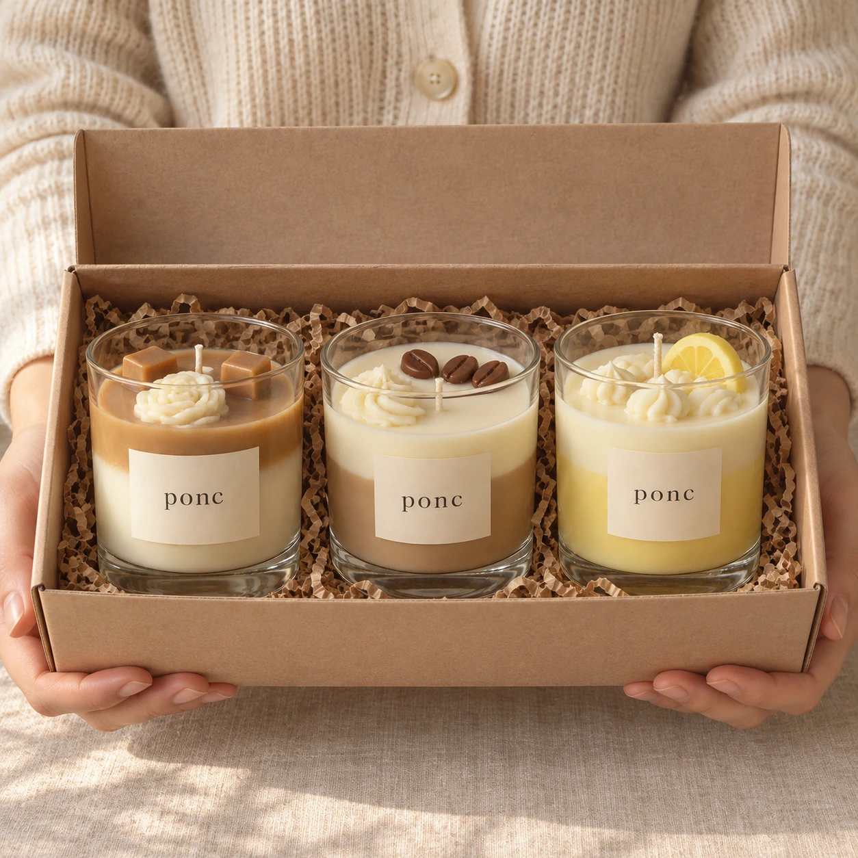 Karamel & Latte & Limon Üçlüsü · Elde boyut