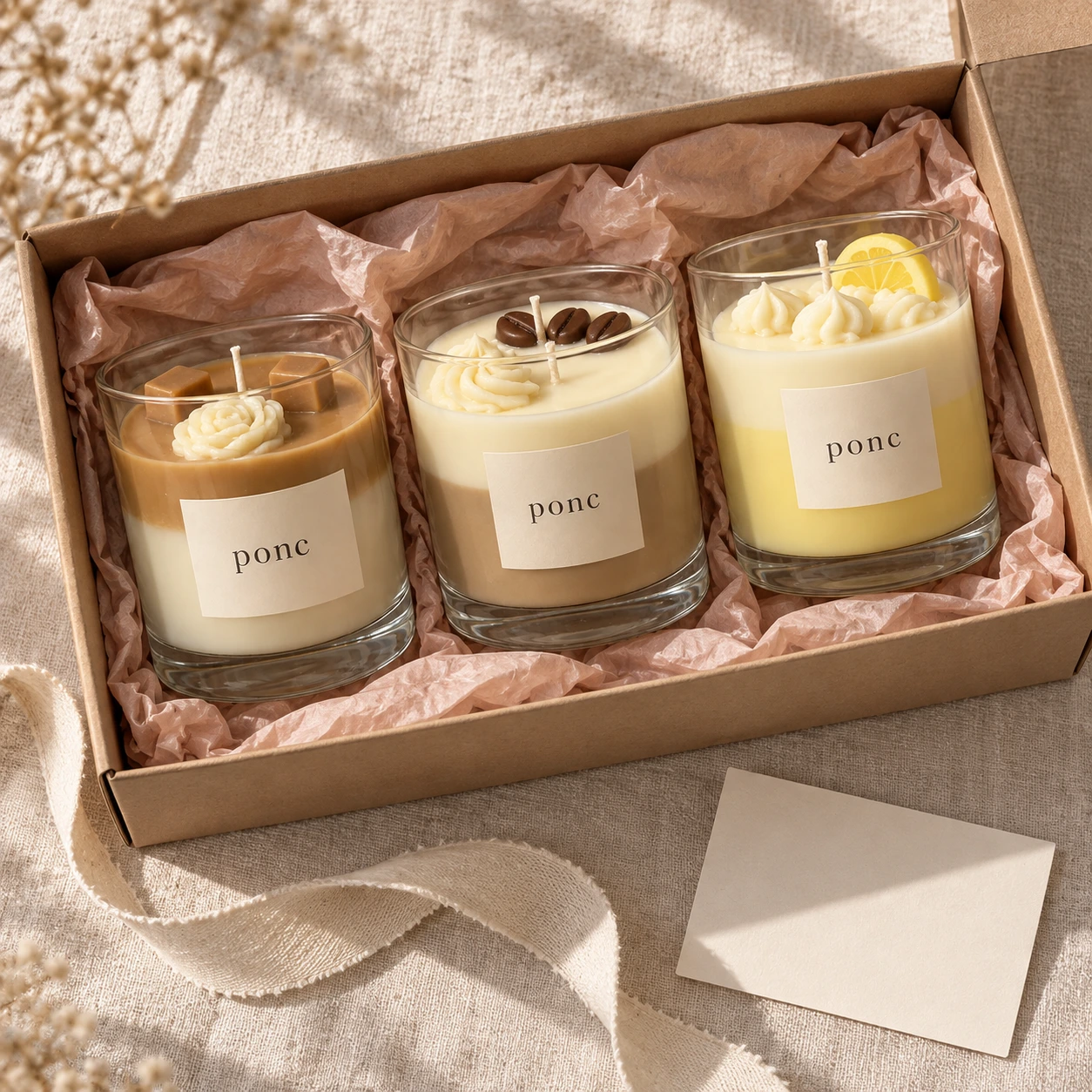 Karamel & Latte & Limon Üçlüsü · Üstten görünüm