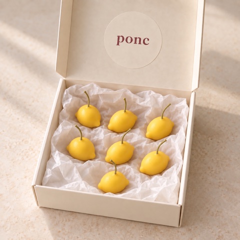 Limon Pasta Mumu Ponc · 7’li limon mum seti
